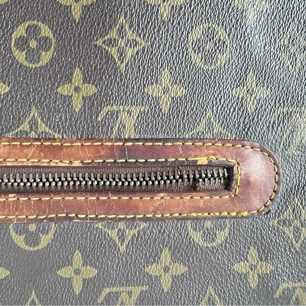 Louis Vuitton Vintage 80s Monogram Document Folding Laptop Portfolio Clutch